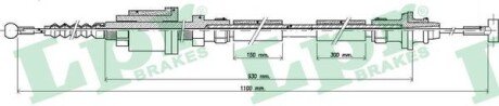 Трос зчеплення lpr C0251C на Вольво 740