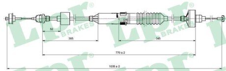 Тросик сцепления lpr C0260C на Фольксваген Гольф 3