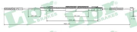 Тросик стояночного тормоза lpr C0960B