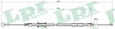 Тросик стояночного тормоза LPR C1008B