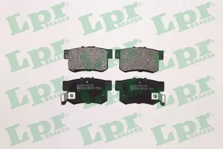 Задние тормозные колодки LPR 05P1014 Хонда Прелюд