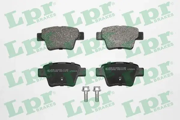 Задние тормозные колодки LPR 05P1278