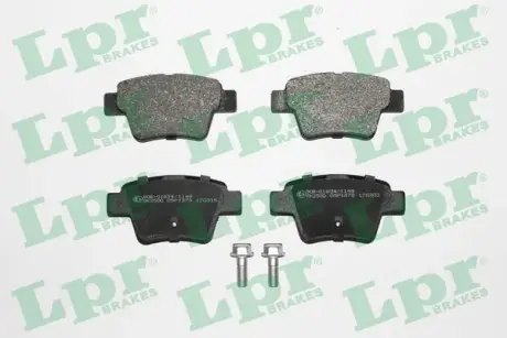 Задние тормозные колодки LPR 05P1278 Пежо 307