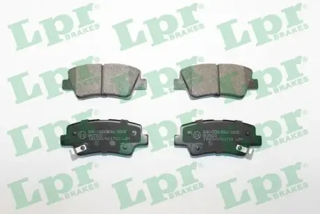 Задні тормозні (гальмівні) колодки LPR 05P1710