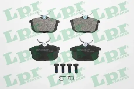 Задние тормозные колодки LPR 05P621 Smart Forfour