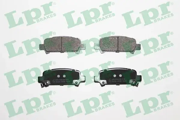 Задні тормозні (гальмівні) колодки LPR 05P838 (фото 1)