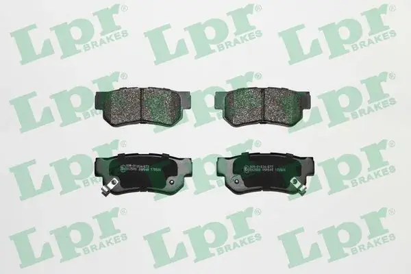 Задні тормозні (гальмівні) колодки LPR 05P848 (фото 1)