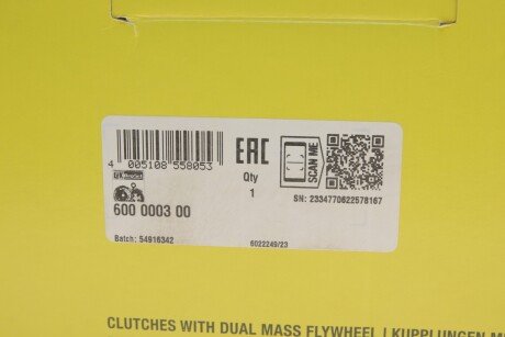 Комплект сцепления в сборе luk 600000300