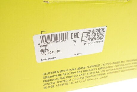 Комплект сцепления в сборе luk 600004200