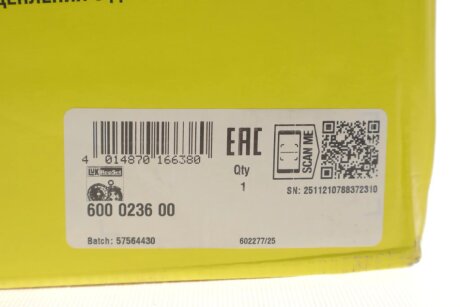 Комплект сцепления в сборе luk 600023600