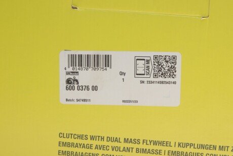 Комплект зчеплення в зборі luk 600037600