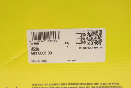 Комплект сцепления в сборе luk 603000600