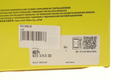 Комплект зчеплення в зборі luk 623326333