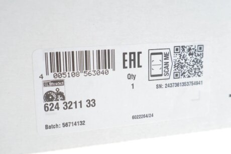 Комплект зчеплення в зборі luk 624321133