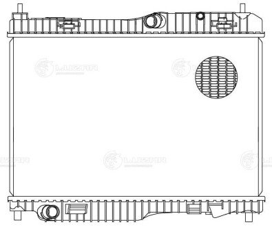 Радиатор охлаждения двигателя luzar LRC1086