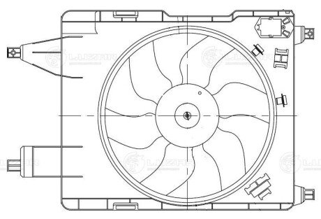 Вентилятор охлаждения радиатора luzar LFK0909