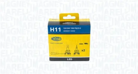 К-кт автоламп SET 2 BULBS LED H11 magneti marelli 003009110000