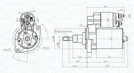 MAGNETI MARELLI VW Стартер (новий) PASSAT -97 Magneti Marelli 063720601010