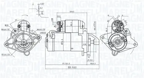 MAGNETI MARELLI RENAULT Стартер Espace IV, Grand Scenic III, Laguna II,III, Master III, Megane III, Trafic II, Opel Vivaro, Movano, Nissan Magneti Marelli 063721415010