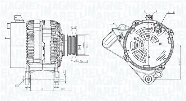 MAGNETI MARELLI VW Генератор SEAT, SKODA 91- magneti marelli 063730733010