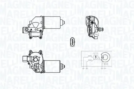 MAGNETI MARELLI BMW Двигун склоочисника X1 (E84) magneti marelli 064378400010 Бмв X1