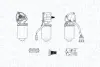 MAGNETI MARELLI CITROEN Двигун склоочисника JUMPY I 95-, JUMPY II 07-, LANCIA, FIAT magneti marelli 064378600010