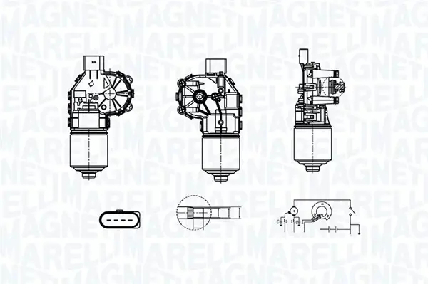 Мотор склоочисника Magneti Marelli 064380000010 (фото 1)