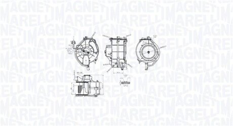 Моторчик (вентилятор) печки magneti Marelli 069412759010 на Ауди А6 с6