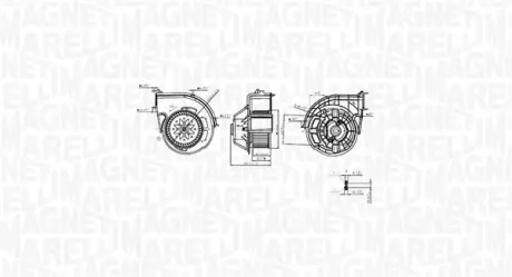 MAGNETI MARELLI BMW Вентилятор салона X5 F15, X6 F16 06- magneti marelli 069412761010