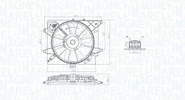 Вентилятор радіатора Magneti Marelli 069422789010 (фото 1)