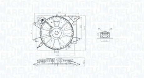 Вентилятор радіатора Magneti Marelli 069422789010
