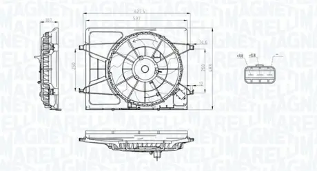 Вентилятор радіатора magneti marelli 069422796010