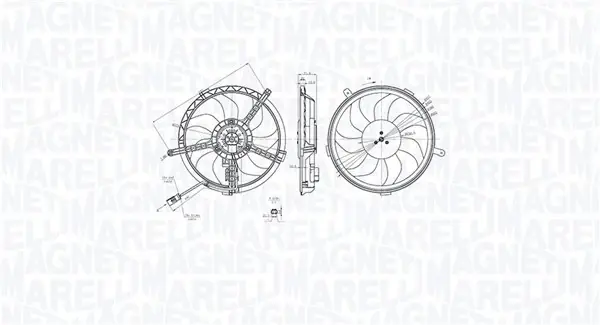 MAGNETI MARELLI MINI Вентилятор радіатор (з дифузором) MINI (R56), MINI Roadster (R59) Magneti Marelli 069422851010 (фото 1)
