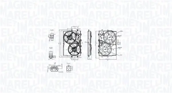 MAGNETI MARELLI FIAT Вентилятор радіатора DUCATO 07- Magneti Marelli 069422853010 (фото 1)