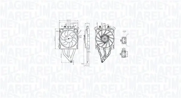 Вентилятор радіатора magneti marelli 069422854010