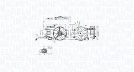 MAGNETI MARELLI MINI Вентилятор радіатора (з дифузором) MINI (R50, R53) magneti marelli 069422859010