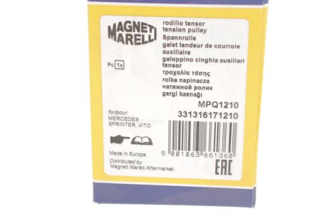 Натяжной ролик, поликлиновой ремень magneti Marelli 331316171210