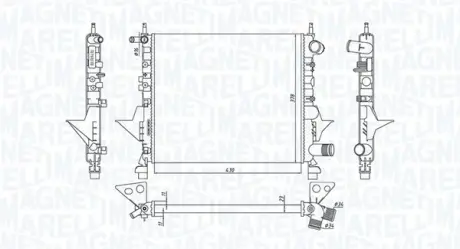 Радіатор інтеркулера Magneti Marelli 350213171800