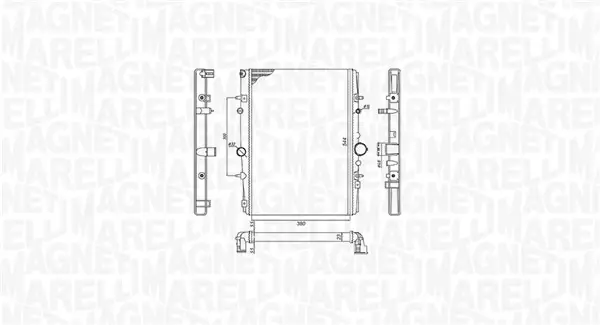 Радіатор охолодження двигуна Magneti Marelli 350213199400 (фото 1)