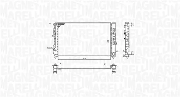 Радіатор інтеркулера Magneti Marelli 350213199900 (фото 1)