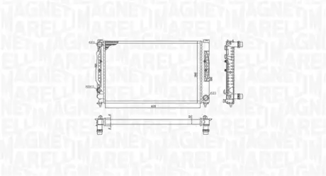 Радіатор інтеркулера Magneti Marelli 350213199900
