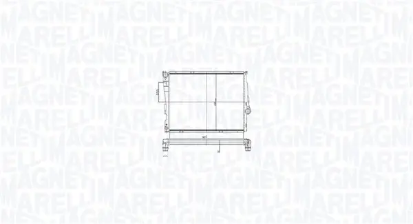 Радиатор охлаждения двигателя magneti marelli 350213211700