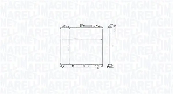 Радіатор охолодження двигуна Magneti Marelli 350213212800 (фото 1)