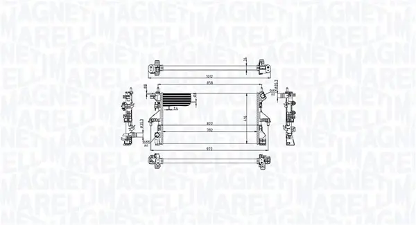Радіатор інтеркулера Magneti Marelli 350213215100 (фото 1)