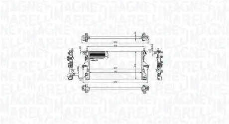 Радіатор інтеркулера Magneti Marelli 350213215100
