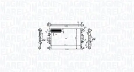 Радіатор охолодження двигуна Magneti Marelli 350213215900