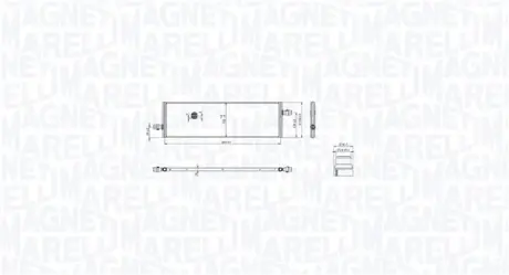 Радіатор інтеркулера magneti marelli 350213217100