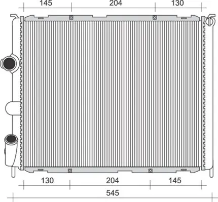 Радиатор охлаждения двигателя magneti marelli 350213989000