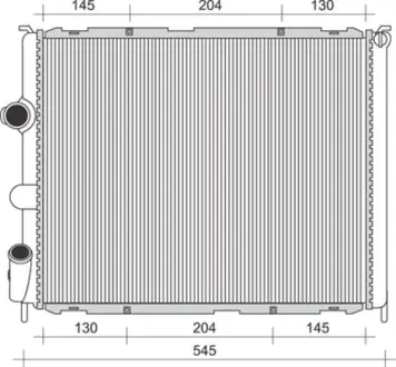 Радиатор охлаждения двигателя magneti marelli 350213989000