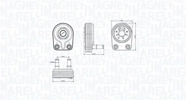 Охолоджувач мастила magneti marelli 350300001400